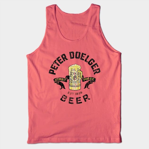 Vintage Peter Doelger Beer Label Tank Top by Adatude